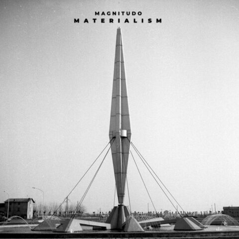 Cover art for Materialism by Magnitudo. It's a photo of Fontana Del Missile in Zingonia
