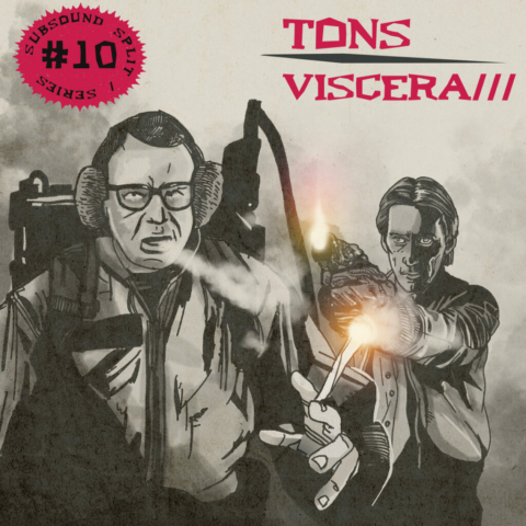 Artwork made by Stonino for the Subsound Records Split Series #10 starring Tons & Viscera///